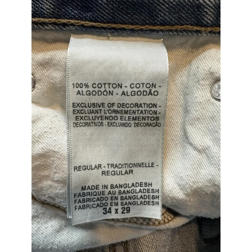 Vintage Levi's Signature Jeans Mens 34x29 Blue Regular Fit Straight Leg Cotton